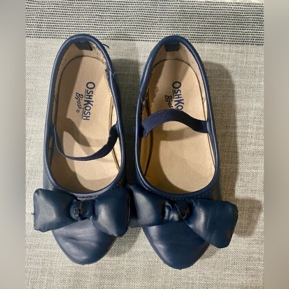 Oshkosh Toddler Blue Bow Shoes used Size 10